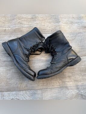 Corcoran 1500 Jump Boot Sz 11.5 D Black Leather Cap Toe Combat Paratrooper USA